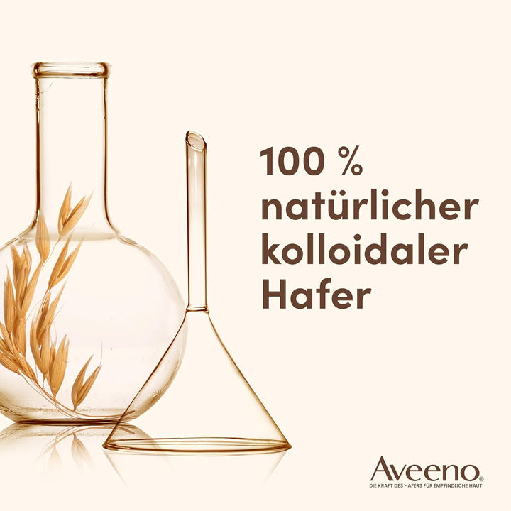 Aveeno Beruhigender Badezusatz 8 x 42 g, pflegendes Entspannungsbad aus 100 Prozent natürlichem koll