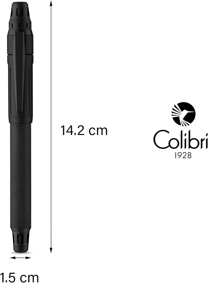 Colibri – Ascari Füllfederhalter Schwarz in hochwertiger Geschenkbox – edler Füller mit mittelgrosse
