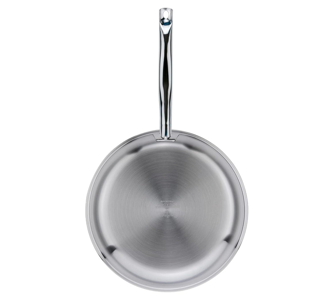 Spring 0414856032 Brigade Premium Bratpfanne, Edelstahl, silber, 5,5 x 35 x 58 cm 32 cm D, 32 cm D