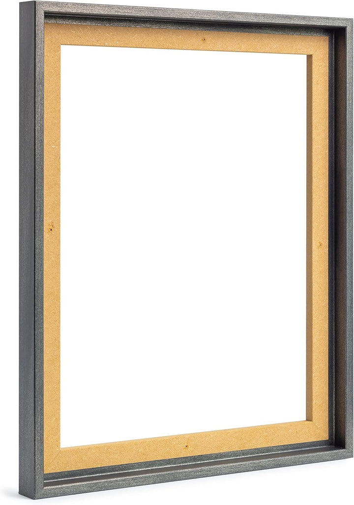 rahmengalerie24 Schattenfugenrahmen 50x70 cm (PUZZLEFORMAT) Stahl für Leinwand Bilderrahmen Keilrahm