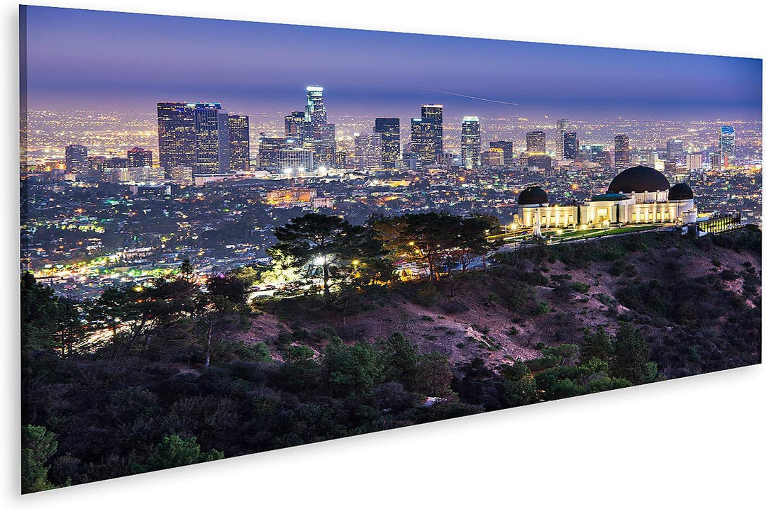 islandburner Bild auf Leinwand Griffith Obervatory Und Innenstadt Von Los Angeles Kalifornien Usa Sk