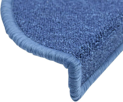 15 STK. Treppenmatten Blau 65x24x4 cm Treppenstufen Matten Modern Stufenteppich Treppenstufen Antiru