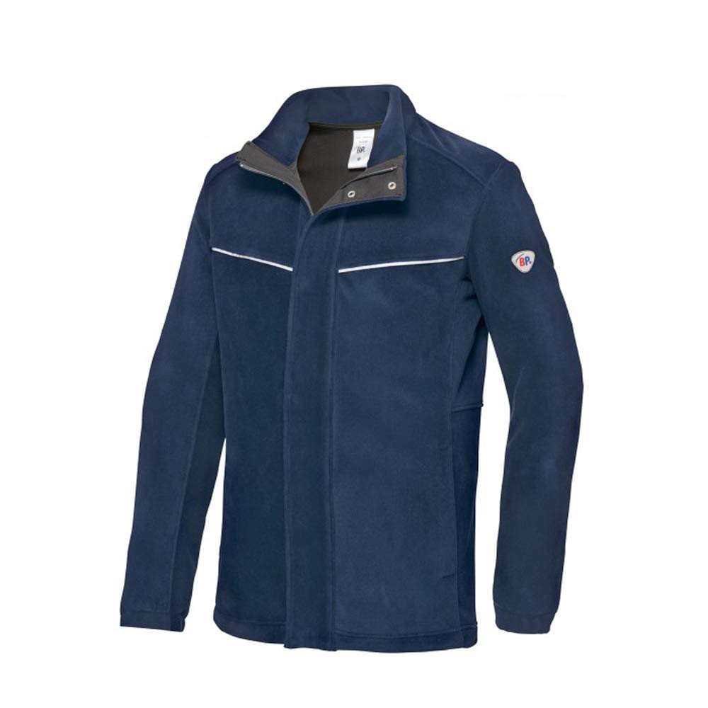 BP 2424-860-0014-2XLn Fleece-Jacke für Männer, Stehkragen, verdeckter Frontreissverschluss, 350,00 g