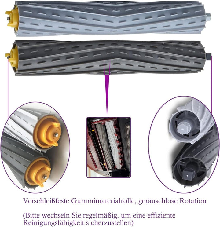 Ersatzteile für Roomba, Ersatzwalzenbürsten für Roomba 800 &amp; 900 Serie 800 850 860 861 866 870 880 8