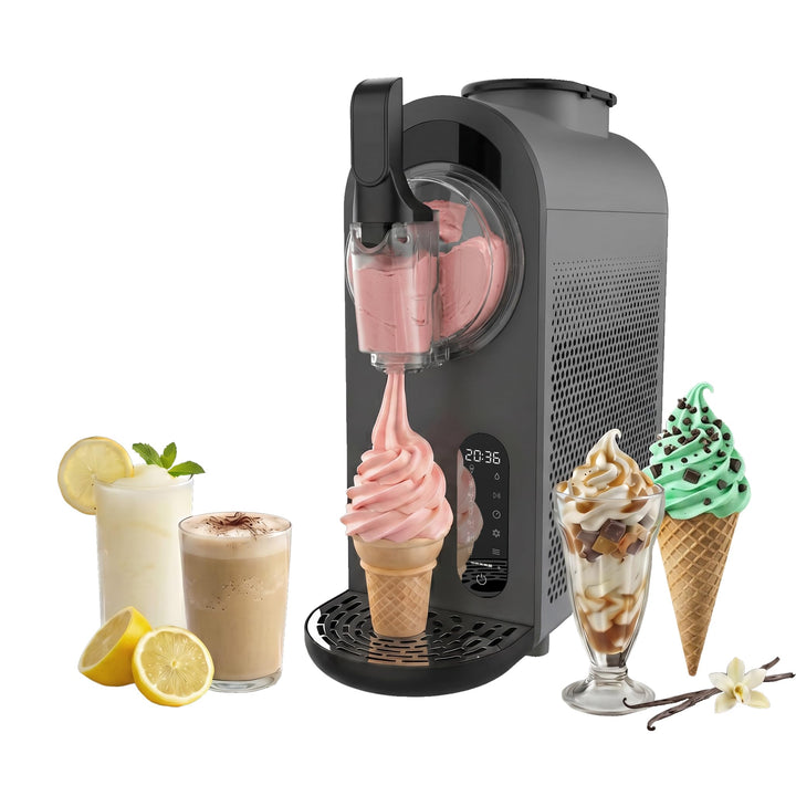 Cecotec Slush Maschine Twist&Ice Cream, 9 Modi für Slush, Frozen Cocktails, Smoothies und Eis, 1,3 L