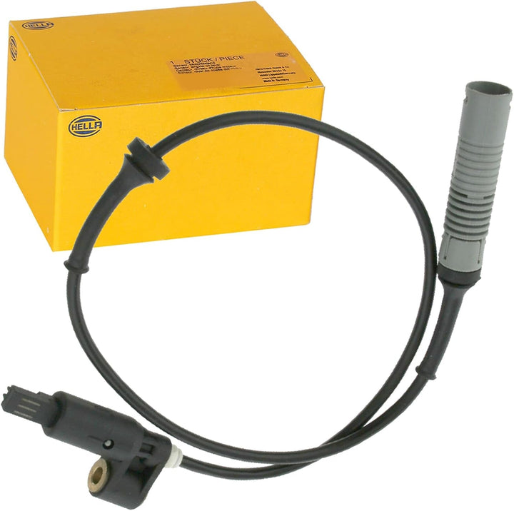 HELLA 6PU 010 039-361 Sensor, Raddrehzahl - 12V - Vorderachse beidseitig - Kabel: 555mm