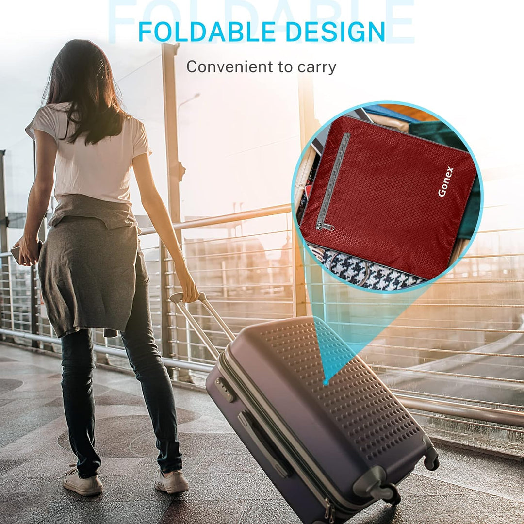 Gonex Leichter Faltbare Reise-Gepäck 100L Duffel Taschen Übernachtung Taschen/Sporttasche für Reisen