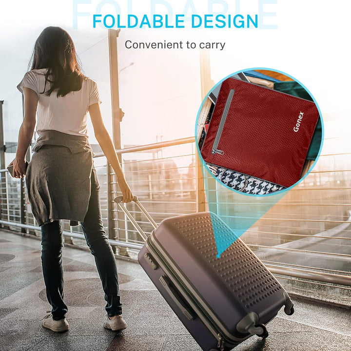 Gonex Leichter Faltbare Reise-Gepäck 100L Duffel Taschen Übernachtung Taschen/Sporttasche für Reisen