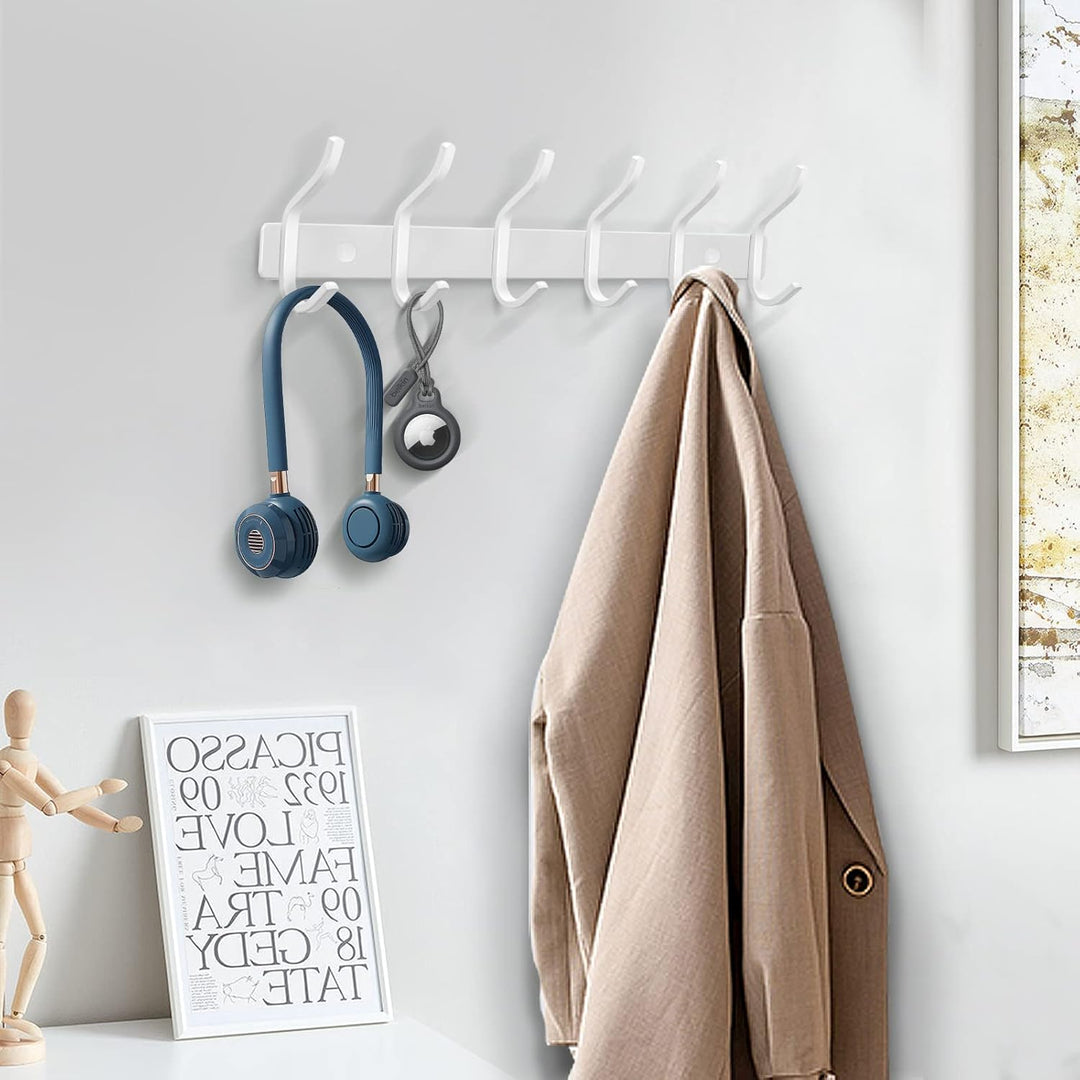 Garderobenhaken Edelstahl, Hakenleiste Kleiderhaken Wand mit 4 Haken, Garderobe Garderobenleiste Wan
