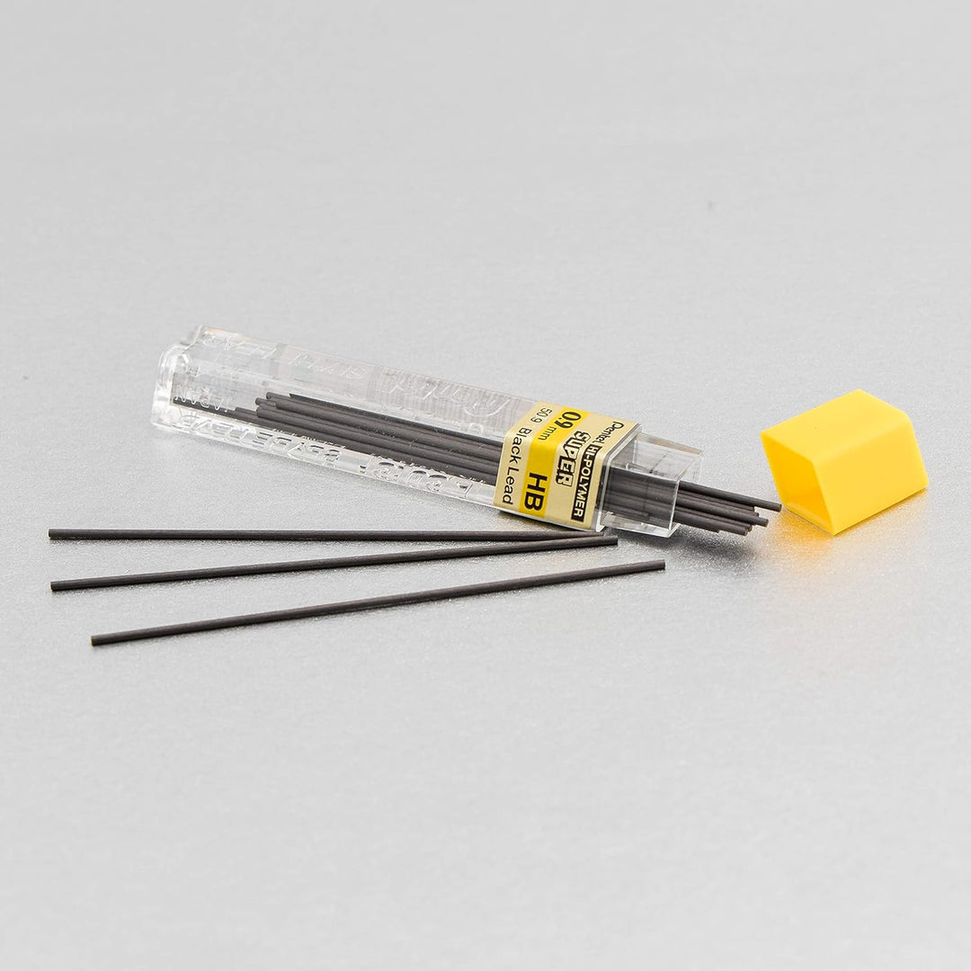 Pentel 50/HB9 Hochpolymer-Ersatzmine extra stark in 15er Röhre HB 0,9 mm 12 Röhren 1 stück (12er Pac