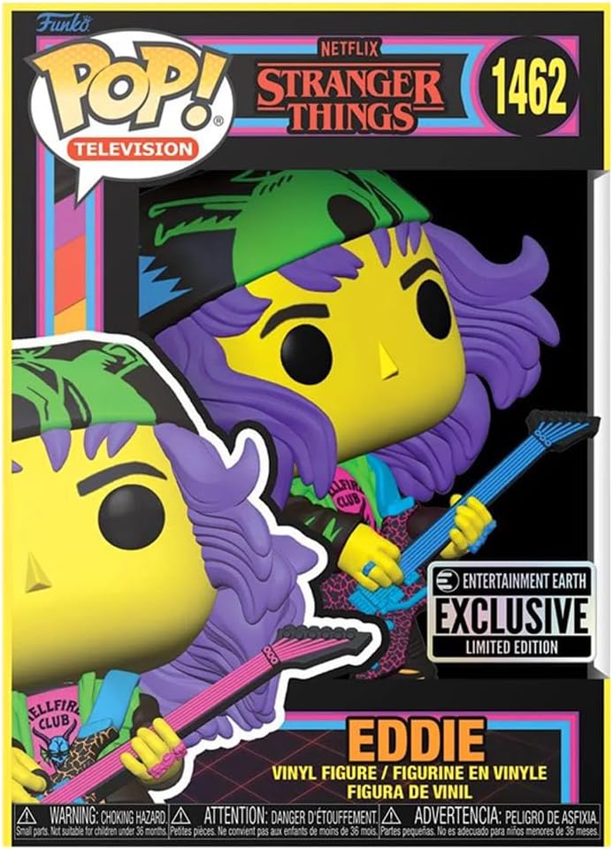 Funko POP! TV: Hunter Eddie with Guitar Blacklight (Stranger Things) Special Edition