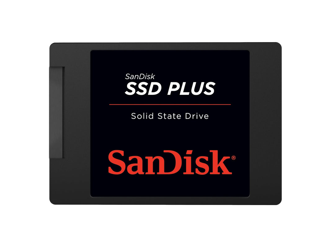 SanDisk SSD Plus interne SSD Festplatte 1 TB (schnelleres Hoch-, Herunterfahren und Laden, Lesegesch