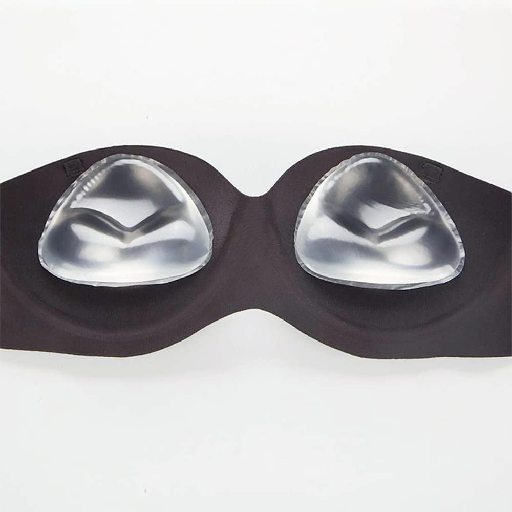 2X Silikon-Gel BH-Einlagen Brust vergrössern - Push-Up Silikoneinlagen Farblos, Farblos