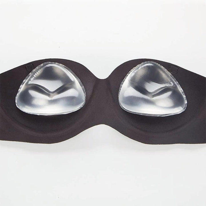 2X Silikon-Gel BH-Einlagen Brust vergrössern - Push-Up Silikoneinlagen Farblos, Farblos