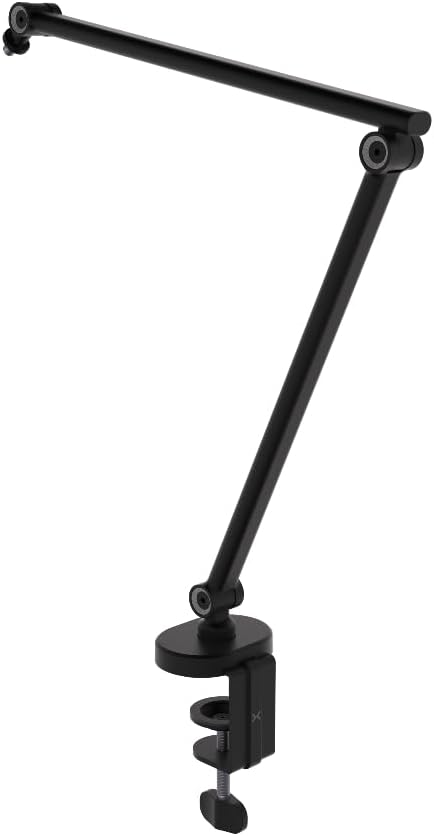 KRUX Arm 100 Mikrofonarm, Slim Design, bis 0,9 kg, 360° drehbar, Aluminium, Tischklemme, universelle