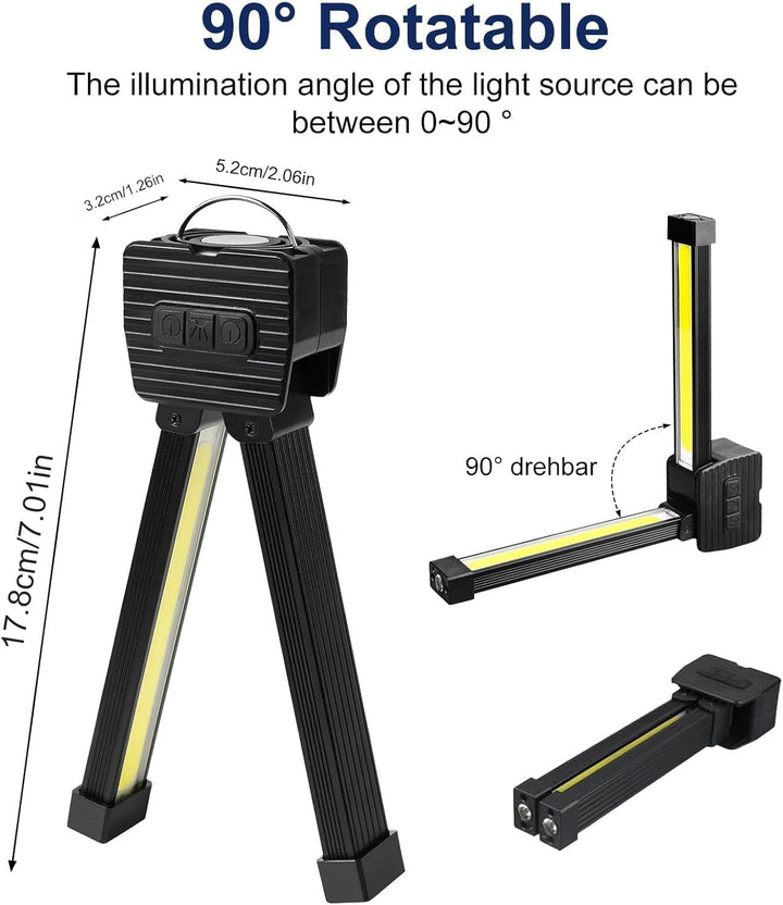 Posing Lampe Gym Magnetisch, Posing Lampe für Gym Selfies, 7th Gear Dimming, Portable Magnetic LED F