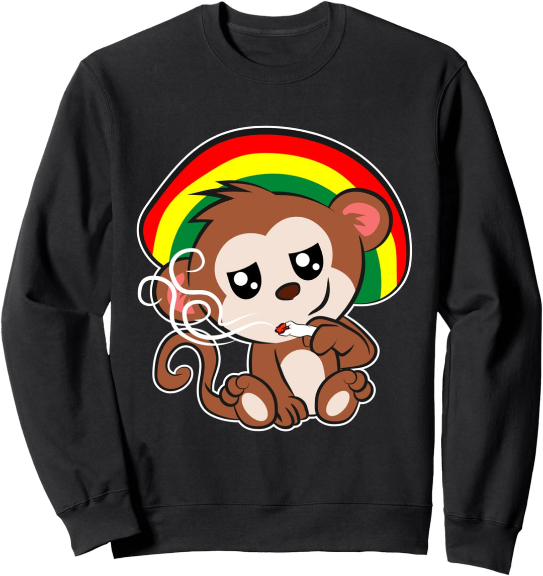 Reggae Affe Jamaika Rastafari Sweatshirt