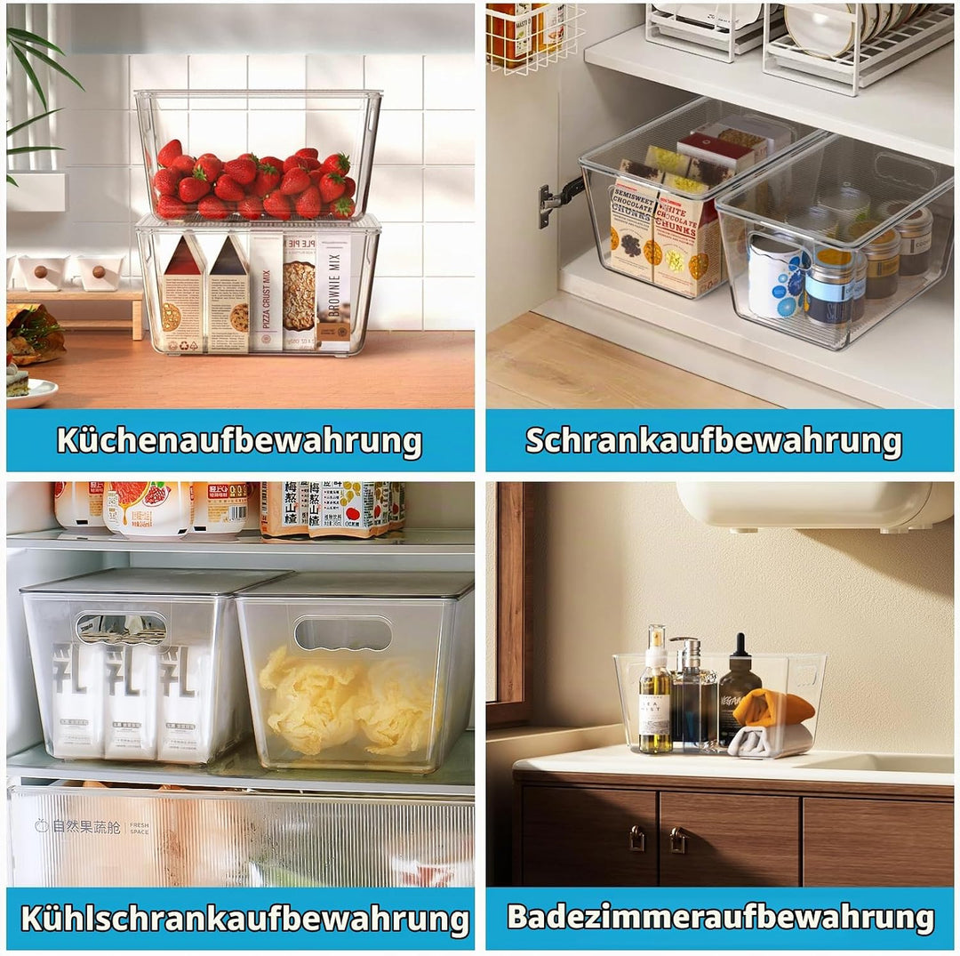 Kühlschrank Organizer, Aufbewahrung Kühlschrank, Stapelbar Küchen Organizer für den Einsatz in Kühls