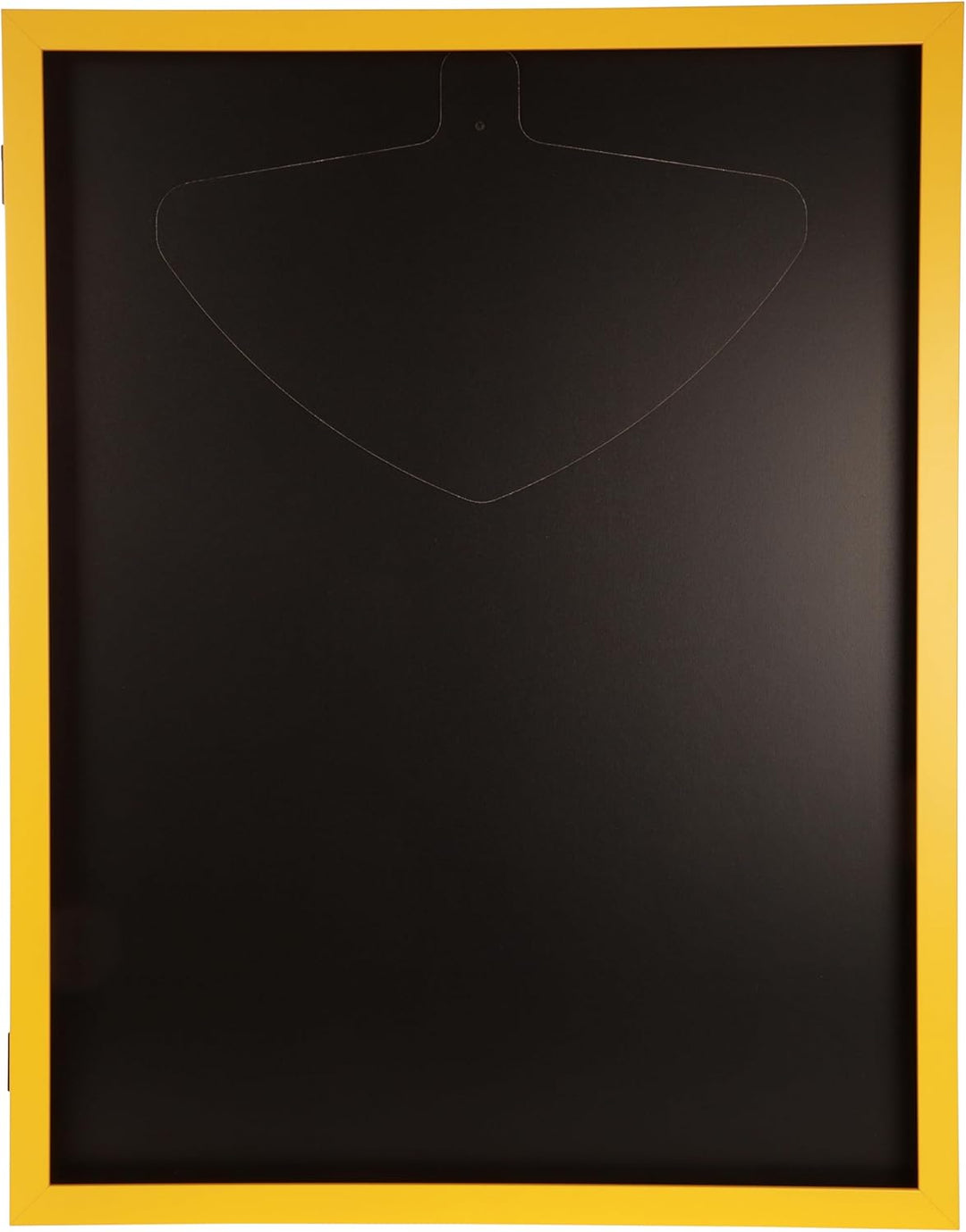 Trikotrahmen mit Drehtür – 'Gelb' - Rückwand Schwarz | Grösse: 90x70cm - von vorne bestückbar - stab