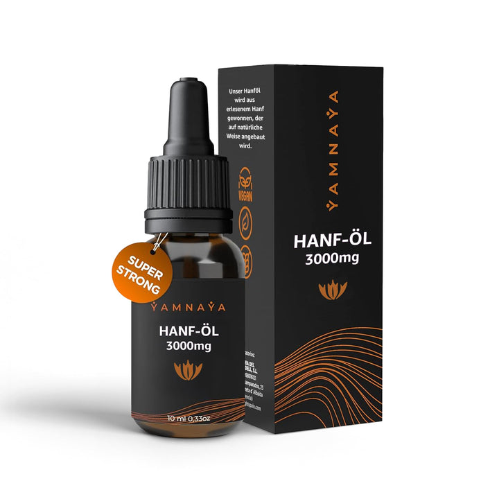 YamnaYa – Premium Hanföl 30% | Kaltgepresst & Vegan | Reines Naturöl Ohne Zusätze | Laborgeprüfte Qu
