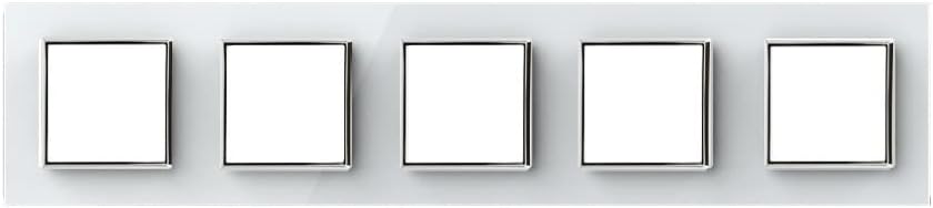 LIVOLO Glas Touch Lichtschalter Funkschalter Steckdosen Wechselschalter uvm in weiss (Nur Rahmen: VL