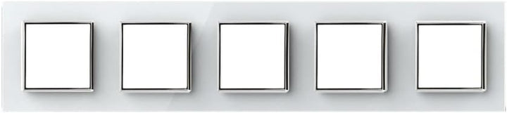 LIVOLO Glas Touch Lichtschalter Funkschalter Steckdosen Wechselschalter uvm in weiss (Nur Rahmen: VL