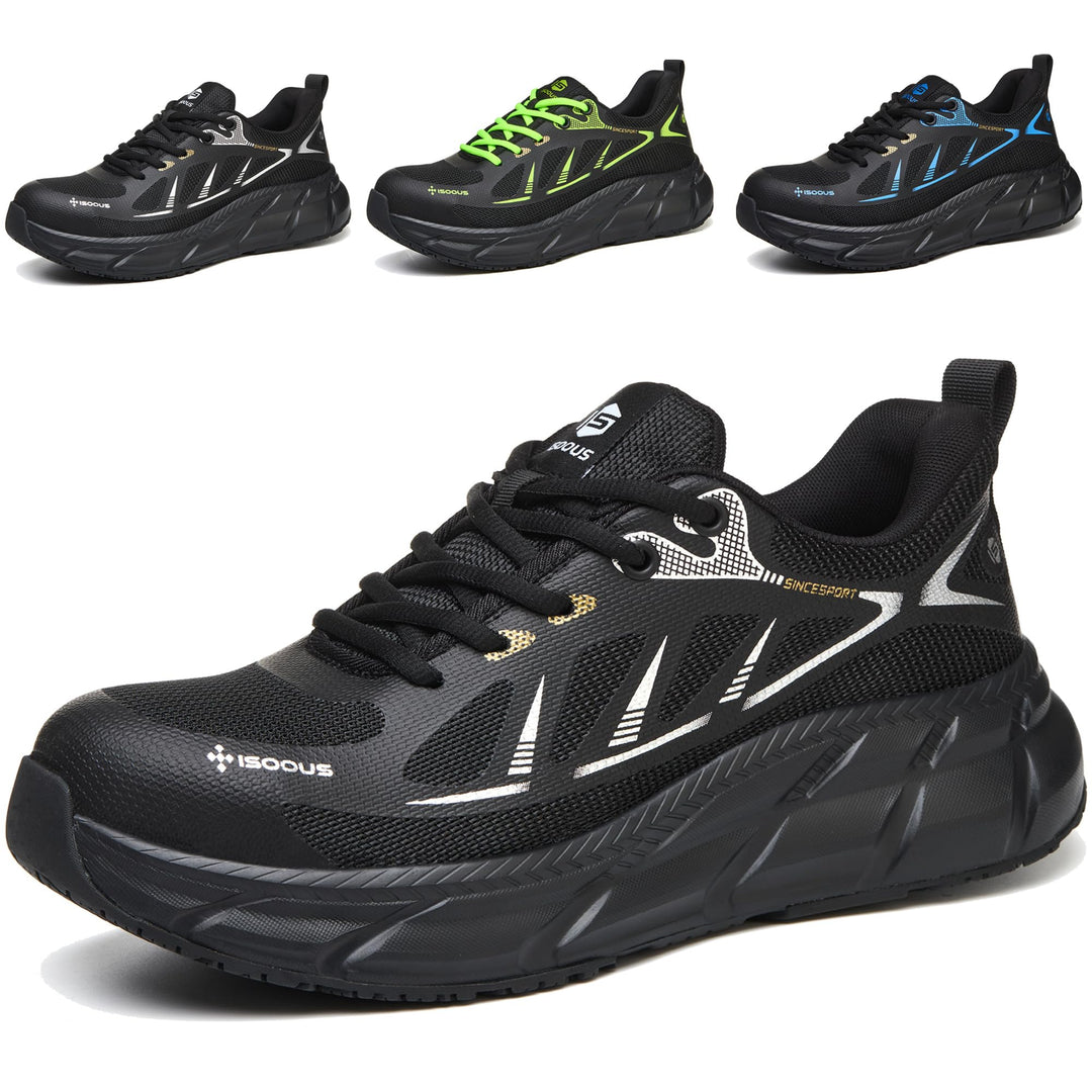 ISOOUS Arbeitsschuhe Herren Sicherheitsschuhe Damen Stahlkappenschuhe | Schutzschuhe mit Stahlkappe,