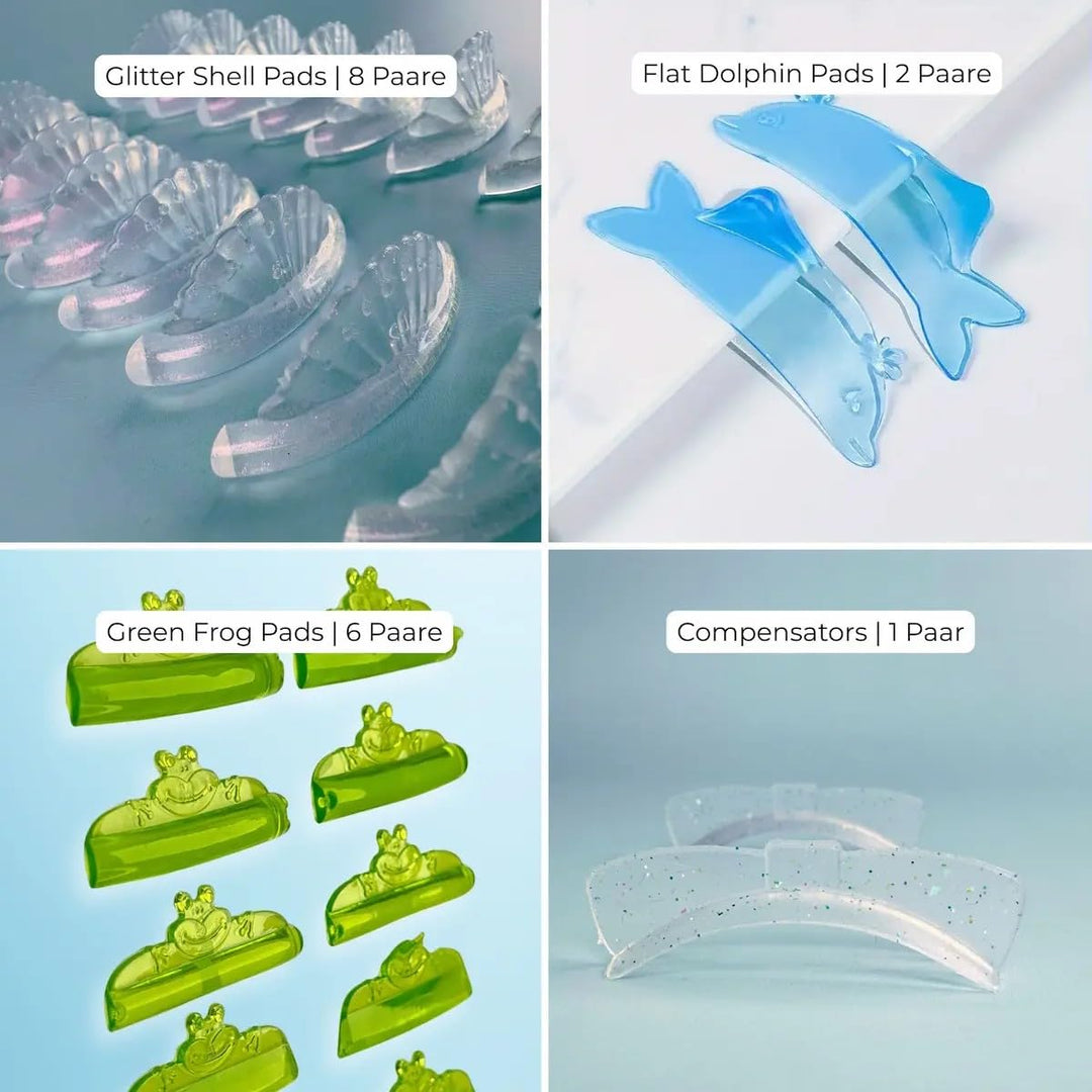 AURA Monaco | Korean Lash Lift Kit – komplettes Profi-Set mit Step 1–3 Lotions, Mix & Fix Powder, Pa