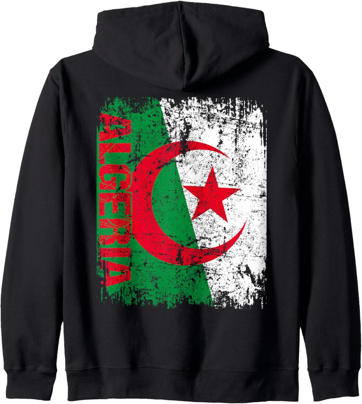ALGERIEN Flagge Damen Herren Kinder ALGERIEN Kapuzenjacke