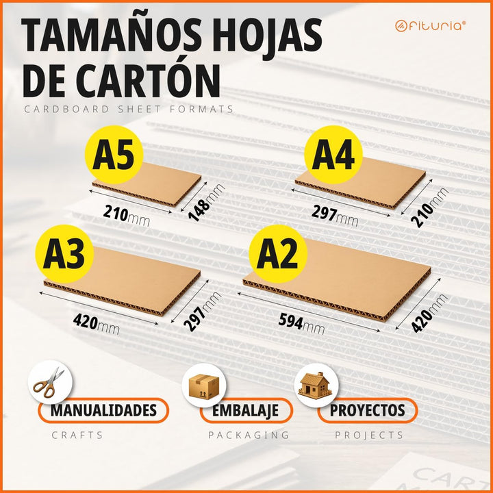 Kartonplatten, Fester Bastelkarton für DIY, Architekturprojekte, Verpackung und Versand Schutz, 1-2