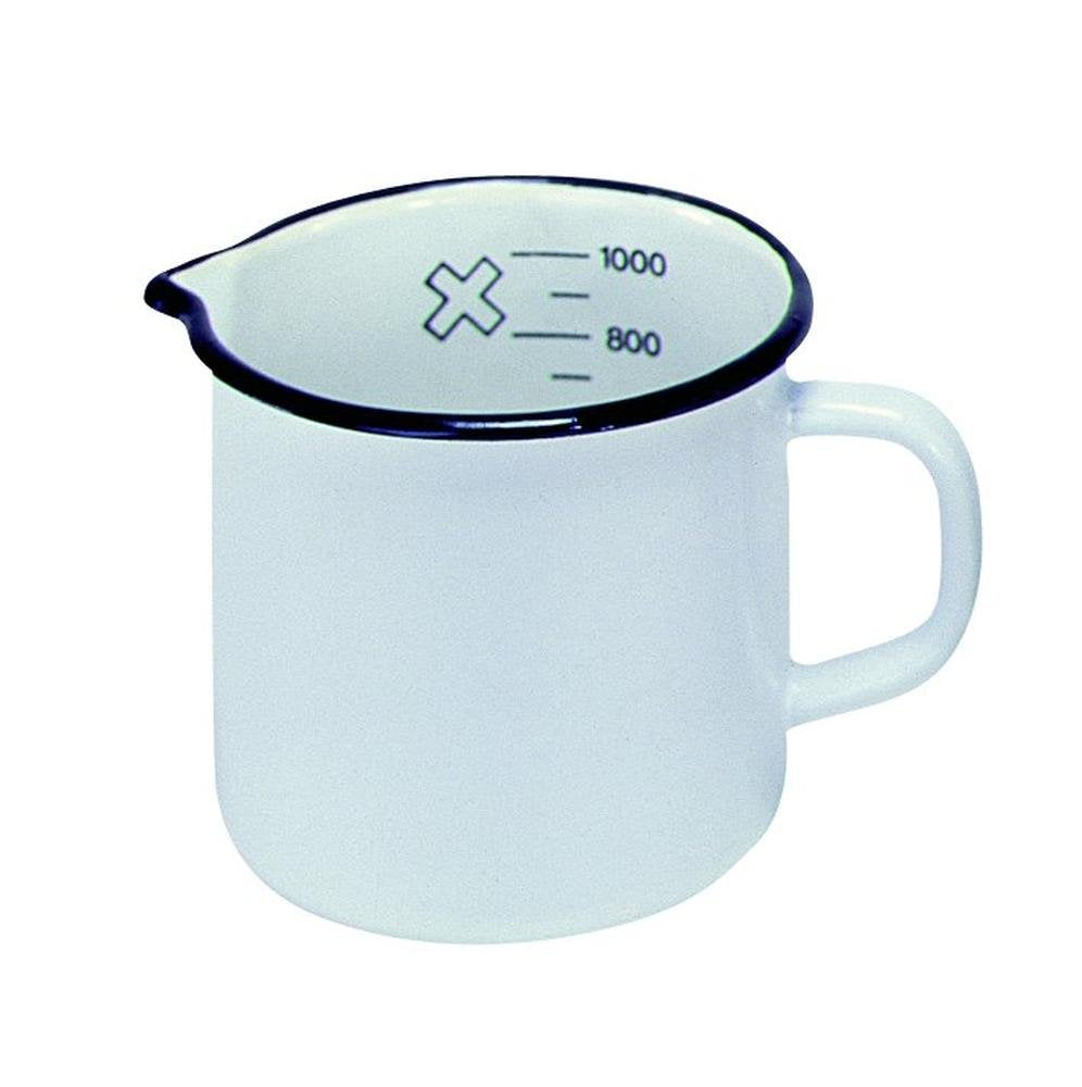 Krüger Milchtopf 12 cm, mit Ausguss weiss