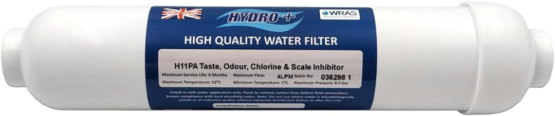 Hydro+ H11PA GAC Filter mit Skaleninhibitor mit 6,35 mm Steckverbindungen (2)