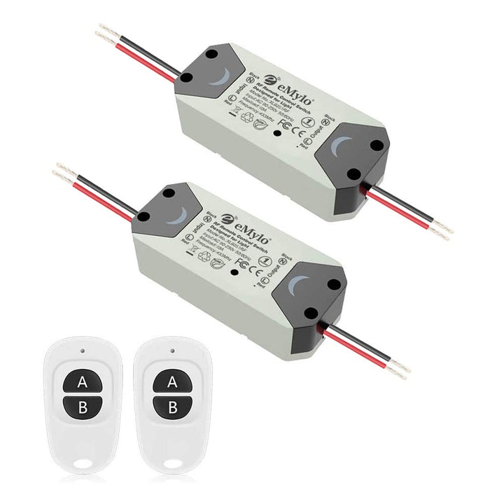 eMylo Smart Wireless RF Fernsteuerungsschalter 220V Relais 1000W Ein 1-Kanal-HF-Relaisschalter 90-25