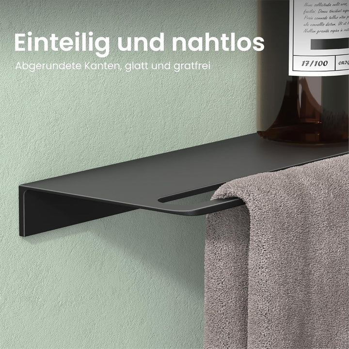 Mai &amp; Mai Duschablage zum Bohren oder Kleben Duschregal Badablage aus Aluminium 60cm Badezimmerablag