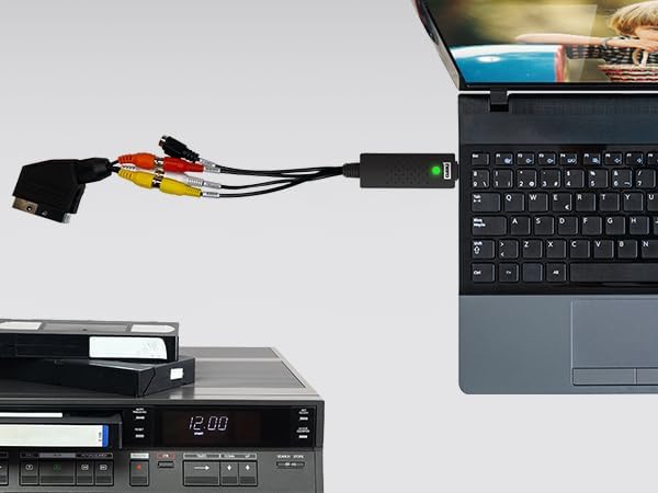 Nero VHS zu USB Video Grabber Recode Stick inkl. Videobearbeitungssoftware | Videoschnitt | Videokas