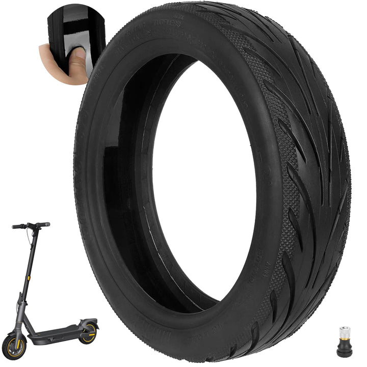 60/65-6,9 Tubeless Reifen mit Ventil für Ninebot Max G2/G2D/G2E/G65/F3/F3 Pro Hinten Scooter 10'' Er