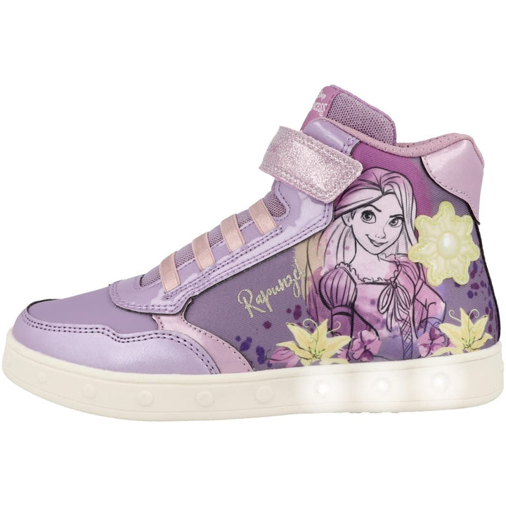 Geox Mädchen J Skylin Girl G Sneaker 35 EU Lilac Yellow, 35 EU Lilac Yellow