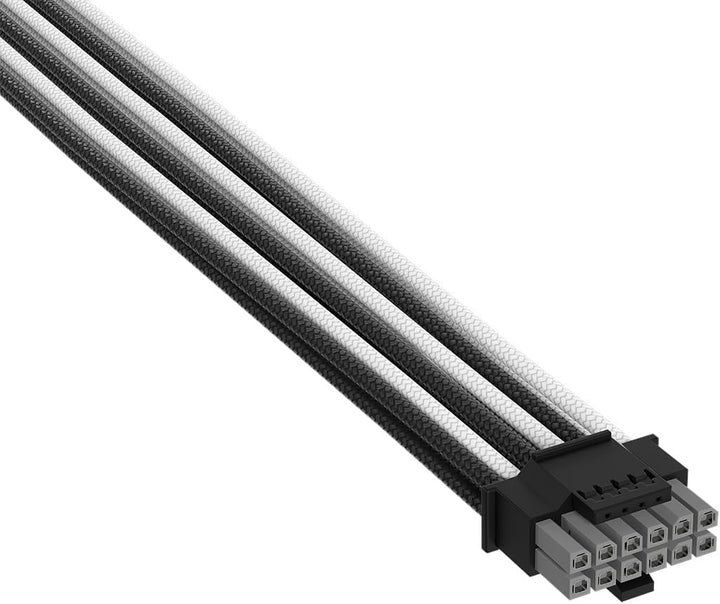 Corsair Elite Premium Typ 5 Einzeln Ummantelte 2x 8-Pin zu PCIe 12V-2x6 600W PSU-Kabel – Dreilagiges