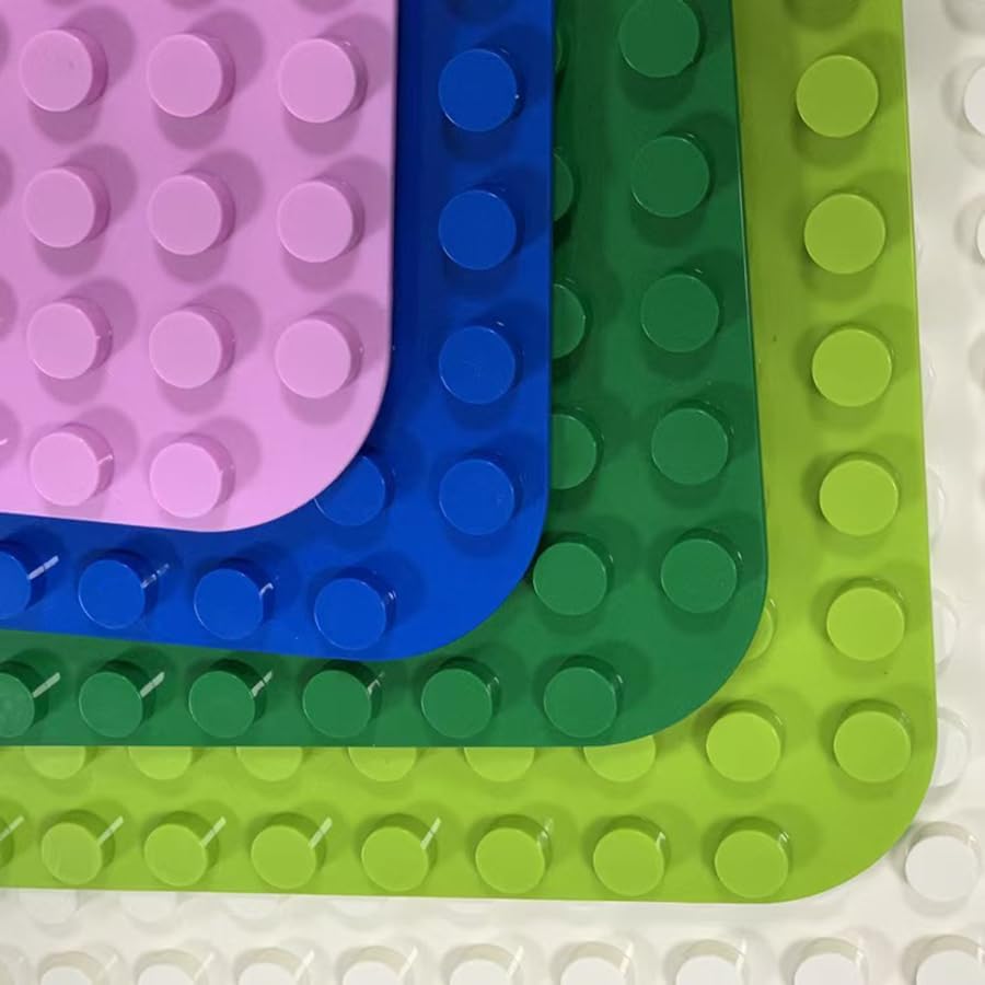 Grosse Bauplatte Kompatibel mit Lego Duplo Platten,38.4 * 38.4cm Classic Grundplatte mit 24 x 24 Nop
