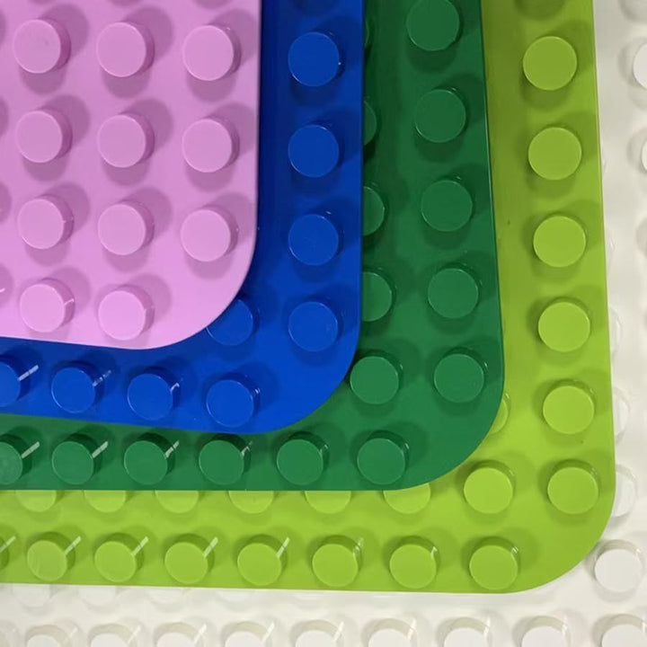 Grosse Bauplatte Kompatibel mit Lego Duplo Platten,38.4 * 38.4cm Classic Grundplatte mit 24 x 24 Nop