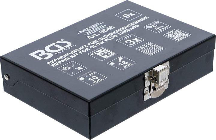 BGS 8648 | Reparatursatz für Glühkerzengewinde | M9 x 1,0 mm