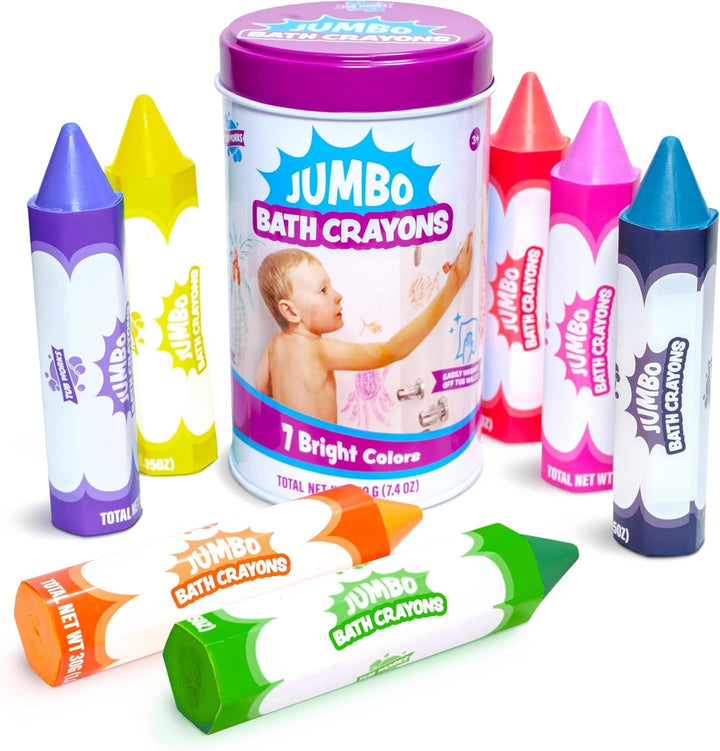 Tub Works® Gross Badestifte Badespielzeug,7 Stifte | Ungiftige, abwaschbare Badewannenstifte für Kle