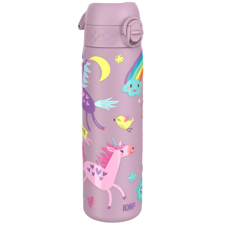 ion8 Vakuumisolierte Edelstahl-Trinkflasche, 500 ml, Auslaufsicher, Einhandöffnung, Sichere Verriege
