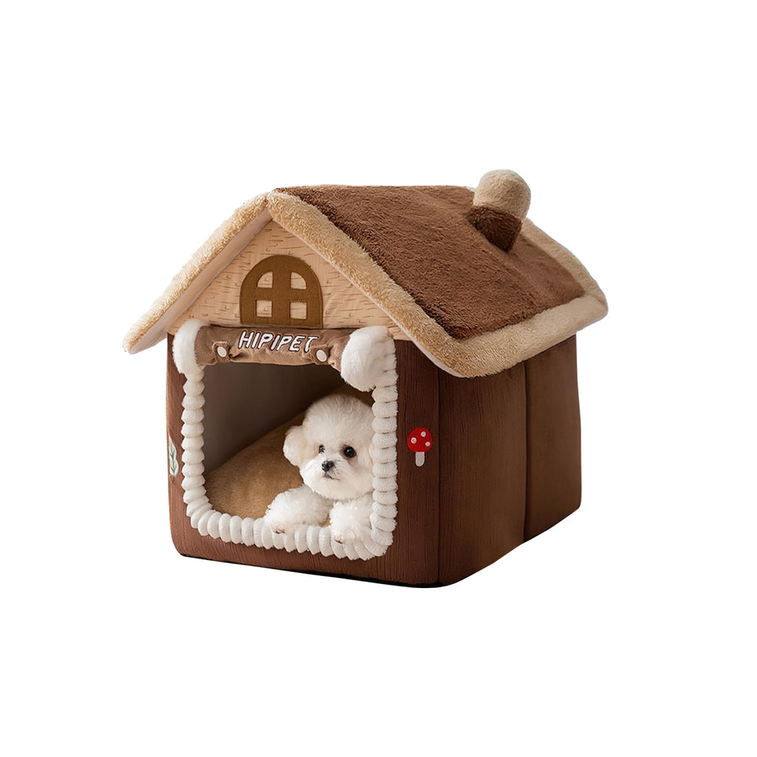 Galatée Katzenhaus, Chimney Süsses Katzenhöhlenbett, Weiches Cartoon-Haustierhaus, Warmer Katzenunte