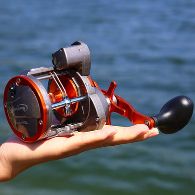 Sougayilang Angelrolle mit Schnurzähler, konventionelle Wasserwaage, Wind-Angelrolle B-Thunder LS II