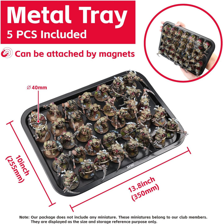 Jucoci Miniaturen Aufbewahrungskoffer Miniaturen Transportkoffer (Grossformat mit Licht) Grosses For