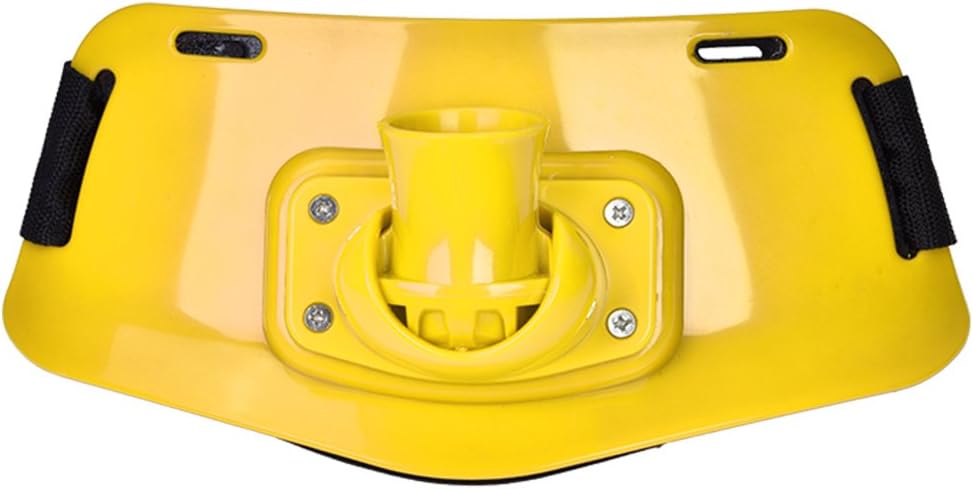 Dilwe Angelrutenhalter Einstellbare Kampfgürtel Stand Up Halter Rod Racks Gürtel für Angeln(Gelb), G