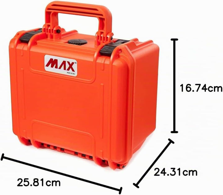 MAX MAX235H155S.001 Koffer, wasserdicht, orangefarben MAX 235H155S (235x180x156mm) Orange, MAX 235H1
