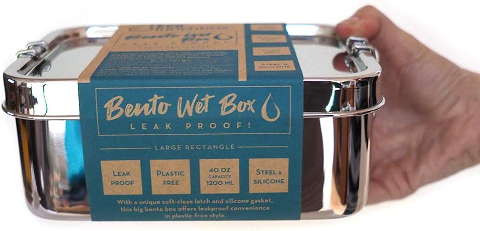 Ecolunchbox Bento-Box, Edelstahl, auslaufsicher