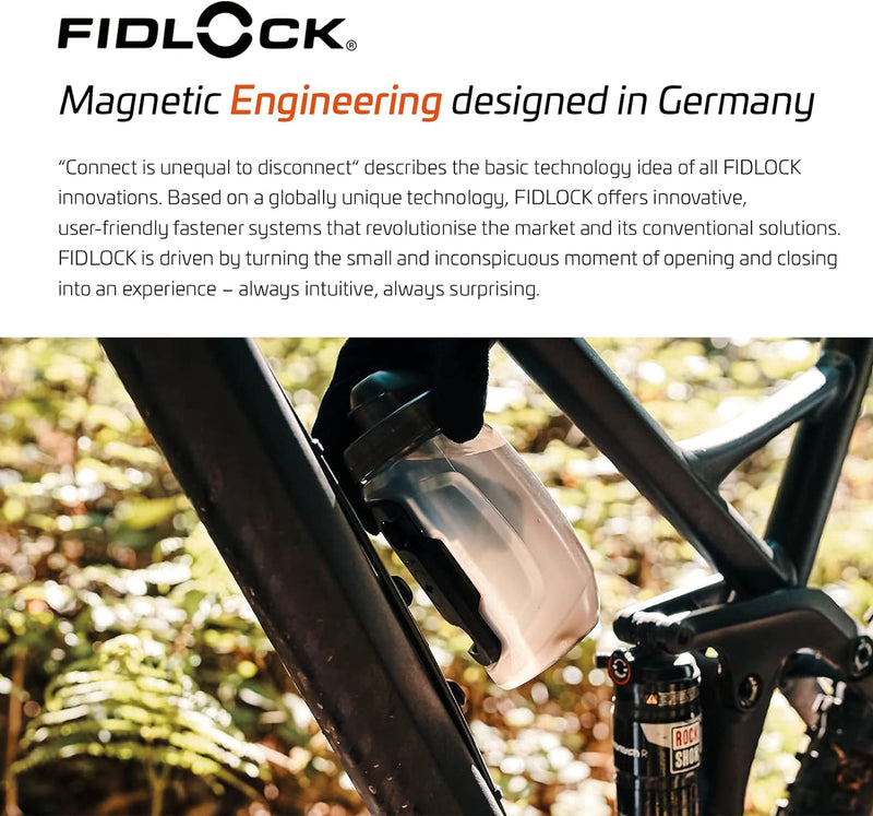 Fidlock Flasche 450 Stück Bike Base Magnetischer Flaschenhalter für Fahrräder, Flaschenhalter, Rennr